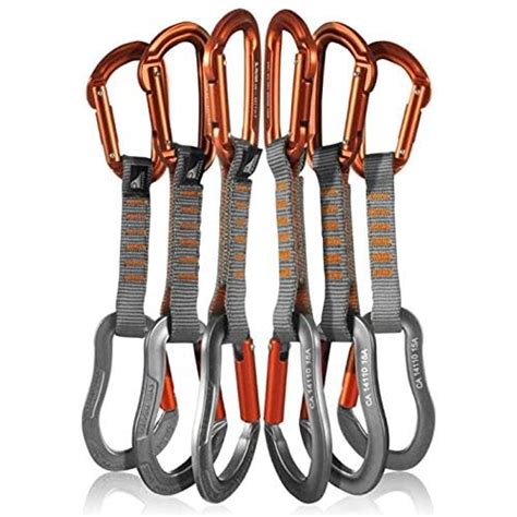 11cm Sport Climbing Draws Fusion Climb 6-Pack Quickdraw Set - 11cm ...