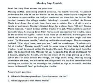 Plz plz help me Monkey buys trouble just solve no 2 - Brainly.in