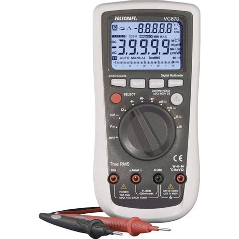 Voltcraft Digital Multimeter VC870, 40000 Counts, Performance Measuring ...