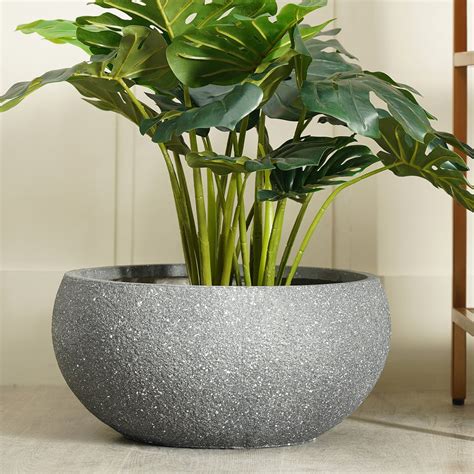 Shop Antique Black Polyfibre Clay Pot Medium - at Best Price Online in ...