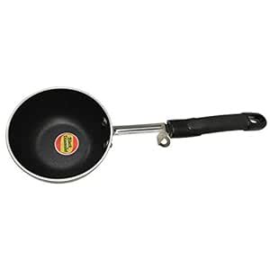 Black Diamond 2.6 mm Non Stick Tadka Pan with bakalite Stand Handle ...