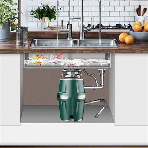 Buy CASSS Garbage Disposal, 3/4 HP Continuous Feed Kitchen Garbage ...