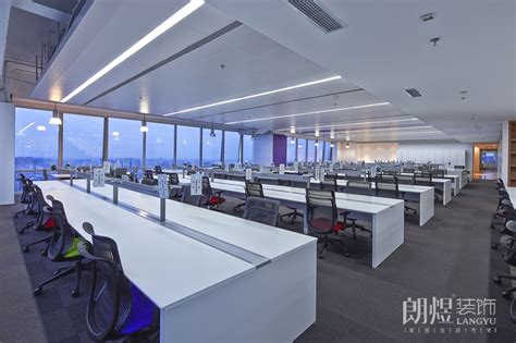 310平方小型办公室装修设计案例效果图_岚禾办公空间设计