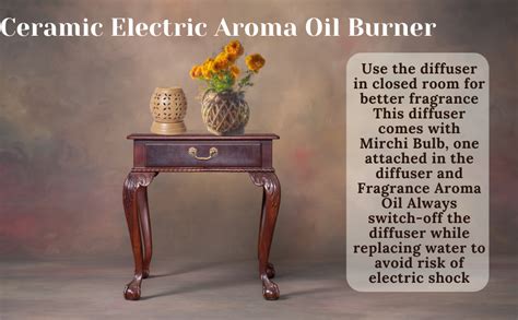 Lyallpur Stores Ceramic Electric Aroma Oil Burner,Diffuser Pot,Leafy ...