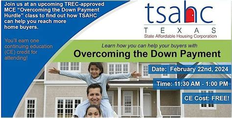 In-Person FREE TSAHC Realtor CE Training, Butterfly Community Center ...