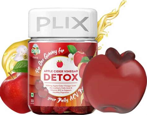 Buy PLIX APPLE CIDER VINEGAR 30 GUMMIES WEIGHT MANAGEMENT (PACK OF 1 ...