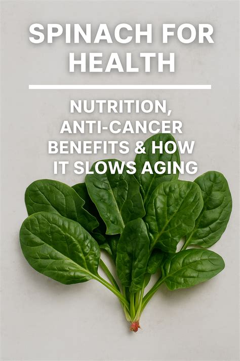 Unlocking Spinach Health Benefits: Jumpstart Your Nutrition & Anti-Aging