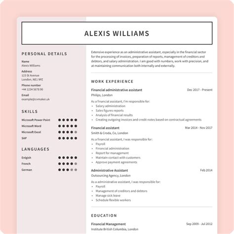 Image result for Job CV Examples