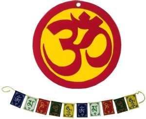 Divya Mantra Tibetan Prayer Flags Aum Mani Padme Hum Om Mandir Home ...