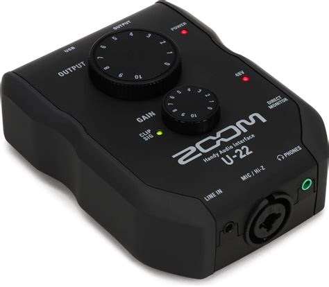 Zoom U-22 Handy Audio Interface, Black : Amazon.in: Musical Instruments