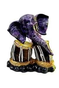 Ganesh Musical Instrument Idol Decorative Showpiece for Home Decor and ...