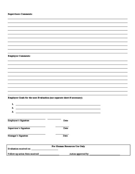 Sample Employee Performance Evaluation Form 的图像结果