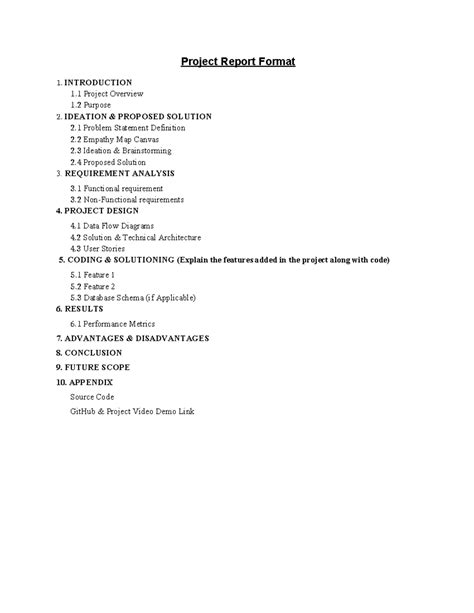 NM Engineering - Project Report Documentation Format - Project Report ...
