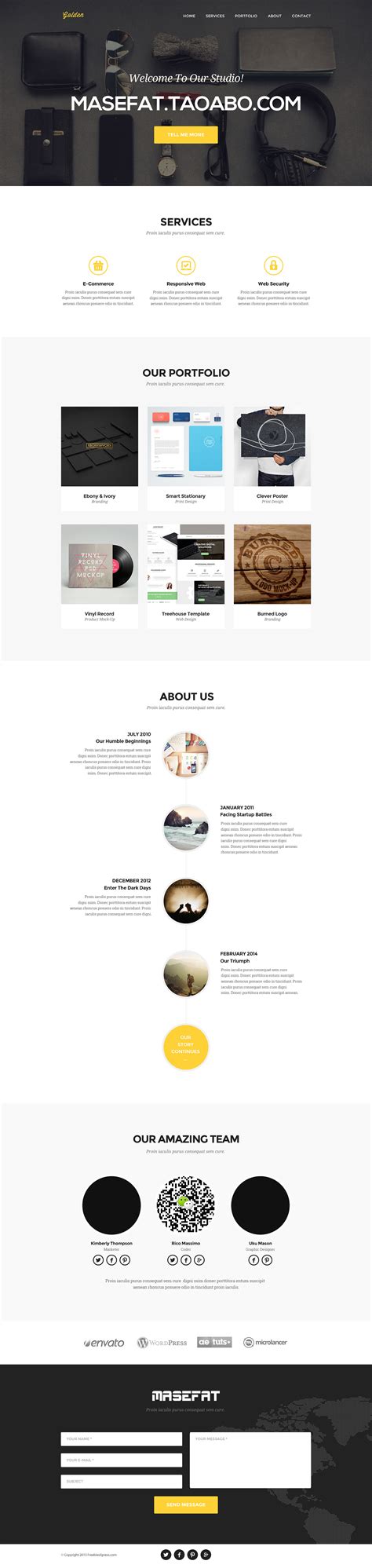 国外设计师个人网页模板 (提案模版)|网页|个人网站|MASEFAT工作室_原创作品-站酷ZCOOL