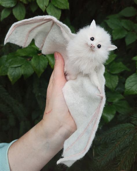 White Bat/Gothic Bat/Halloween/Flying Fox/Bat/dollhouse/Miniature ...