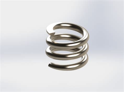 Image result for +Model Pastic Spring in SolidWorks