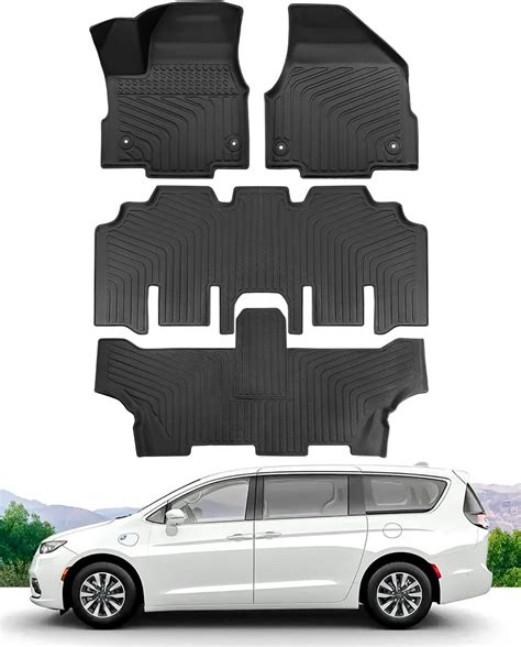 DiffCar Floor Mats for Chrysler Pacifica 2024 2023 2022 2021 2020 2019 ...