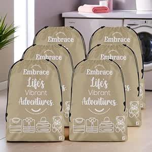 Fun Homes Pack of 6 Cloth Storage Bag | Waterproof Garments Cover ...