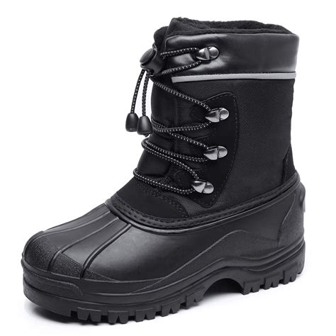 Felabo Boys & Girls Snow Boots Winter Outdoor Water Resistant Slip ...