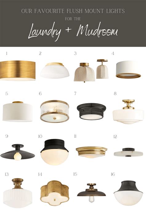 Our Favourite Flush Mount Lights for the Laundry + Mudroom - Making it ...