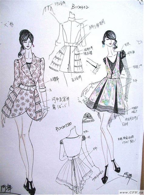 衣服款式图-女装设计-CFW服装设计