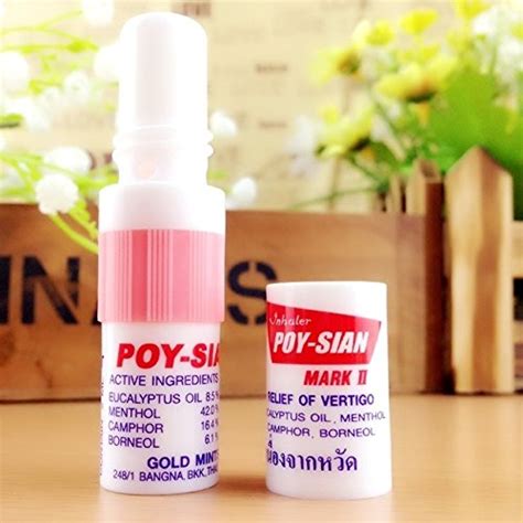 Buy Original Thailand Poy-Sian Mark 2 II Nasal Inhaler Poy Sian Nasal ...