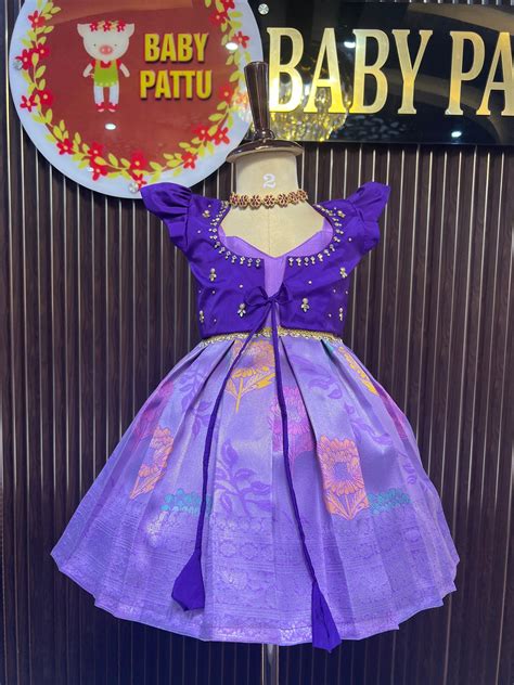 Purple & Lavender 2 in 1 Overcoat Model Frock – babypattustudio