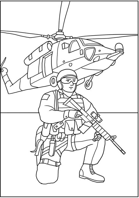 Printable Military Coloring Pages