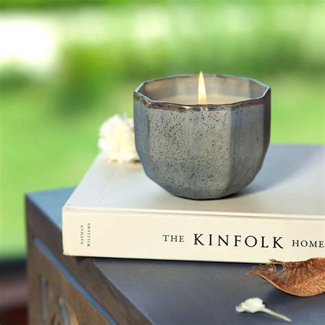 Attar Blue Wax Filled Glass Bowl - Ellementry – ellementry