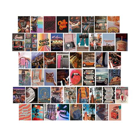 Buy Wall Collage Kit Aesthetic Posters,Indie Room Decor, photo collage ...