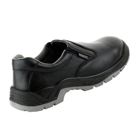 Buy Slip On Double Density Black Safety Shoes for Men