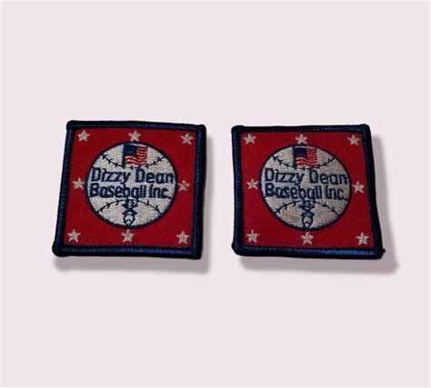 2 Rare Vintage Dizzy Dean Baseball Inc. Patches | eBay