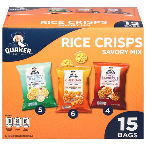 Quaker Savory Mix Rice Crisps Multipack - Shop Rice cakes at H-E-B
