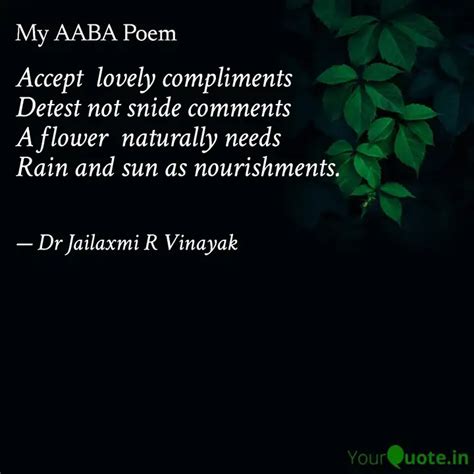 Accept lovely compliment... | Quotes & Writings by Dr.Jailaxmi R ...