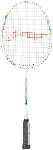 Buy Li-Ning AX Force Kids Strung Badminton Racquet (Half Cover), White ...