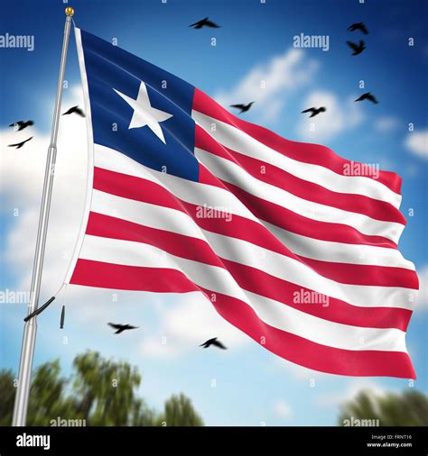 Liberia national flag hi-res stock photography and images - Alamy