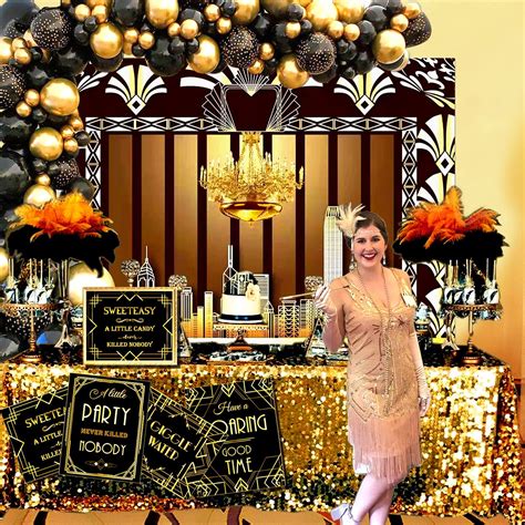 Buy Roaring 20s Party Decorations, Gatsby Theme Photography Backdrop ...