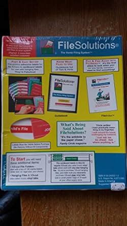 FileSolutions Filing Made Easy The Home Filing System : Don Donnelly ...