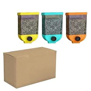 ANJEKART Wall Mounted Grain Storage Box Cereal Dispenser(3PC SET ...