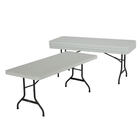 Lifetime 6 ft. Commercial Plastic Folding Banquet Tables 4 Pack (White ...