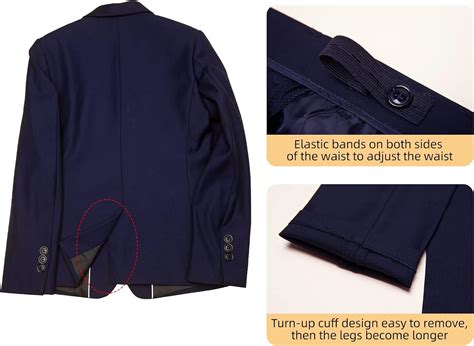 Buy ELPA ELPA Boys Suits Slim Fit Formal Dresswear Suit Set Online at ...