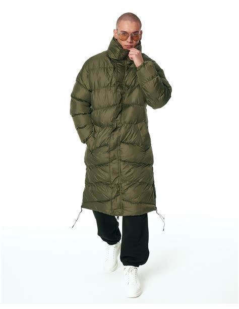 Oversized Long Black Puffer Coat with High Collar | Martin Valen