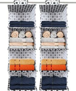 crafty craft Non-Woven 4 Compartment Cloth Hanging Organizer / Storage ...
