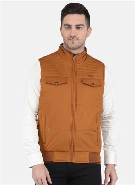 Buy Men Brown Solid Jacket Online in India - Monte Carlo