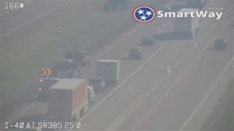Crash on I-40 causes traffic delays, lanes closed, TDOT says