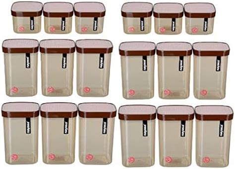 Nayasa Superplast Fusion Plastic Food/Spices Containers 1500, 1000 ...