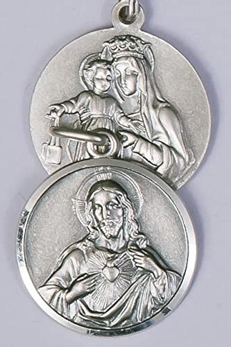 Buy Scapular Medal20 mm diameterl. Sterling Silver Medal. Sacred Heart ...