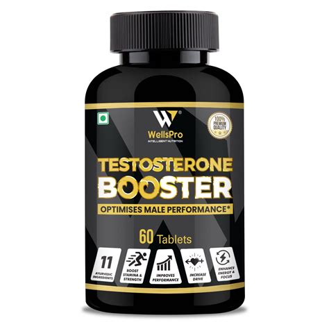 WellsPro Testosterone Booster for Men 60 Tablets with Tribulus ...