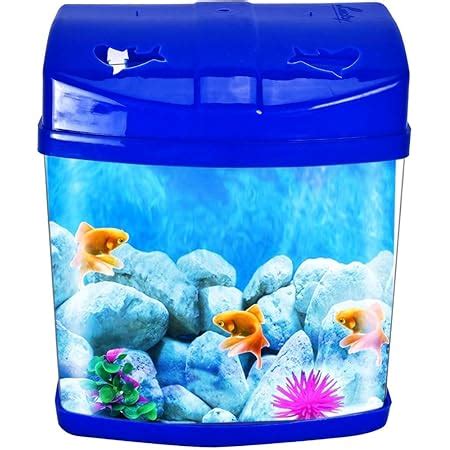 NATLIS Household Small Fish Tank; Betta Fish Mini Aquarium Suitable for ...