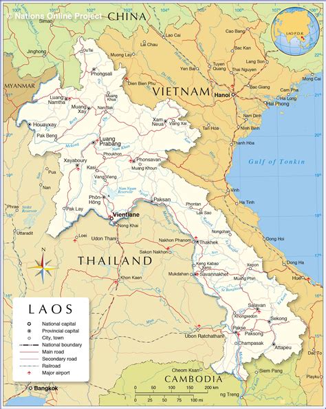 Political Map of Laos - Nations Online Project